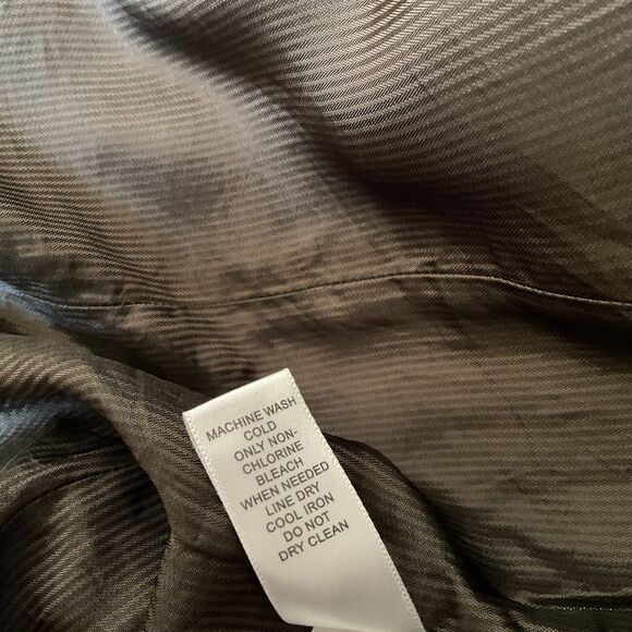 Banana Republic Women's Jacket Full Zip Front Ruffled Neck Bottom, Belt Loops, S - Picture 14 of 14